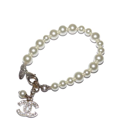 bracelet perles chanel|bracelet chanel vide dressing.